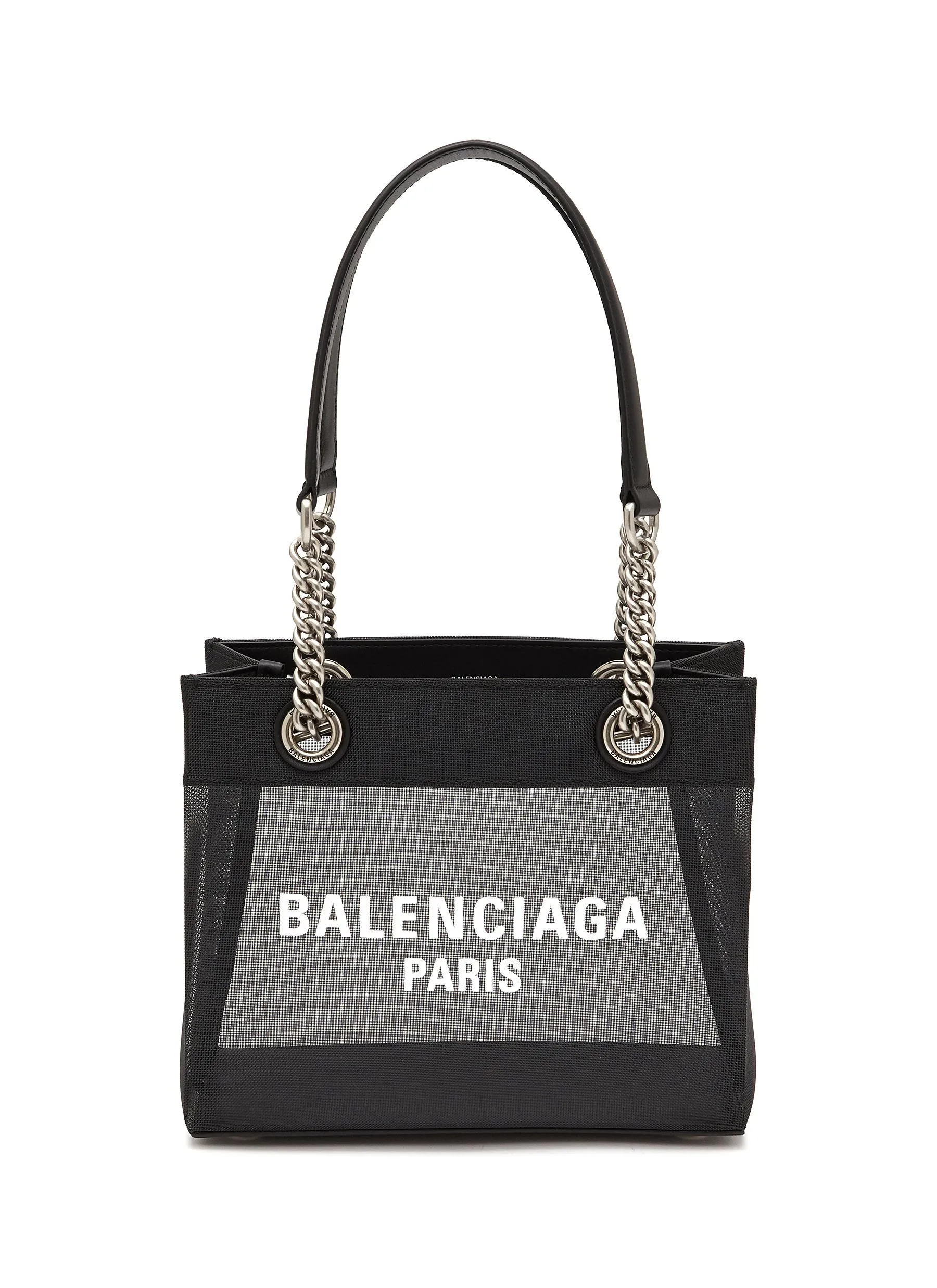 -----------BALENCIAGA ---- ------------ ----Small Duty Free Logo Mesh Tote Bag --