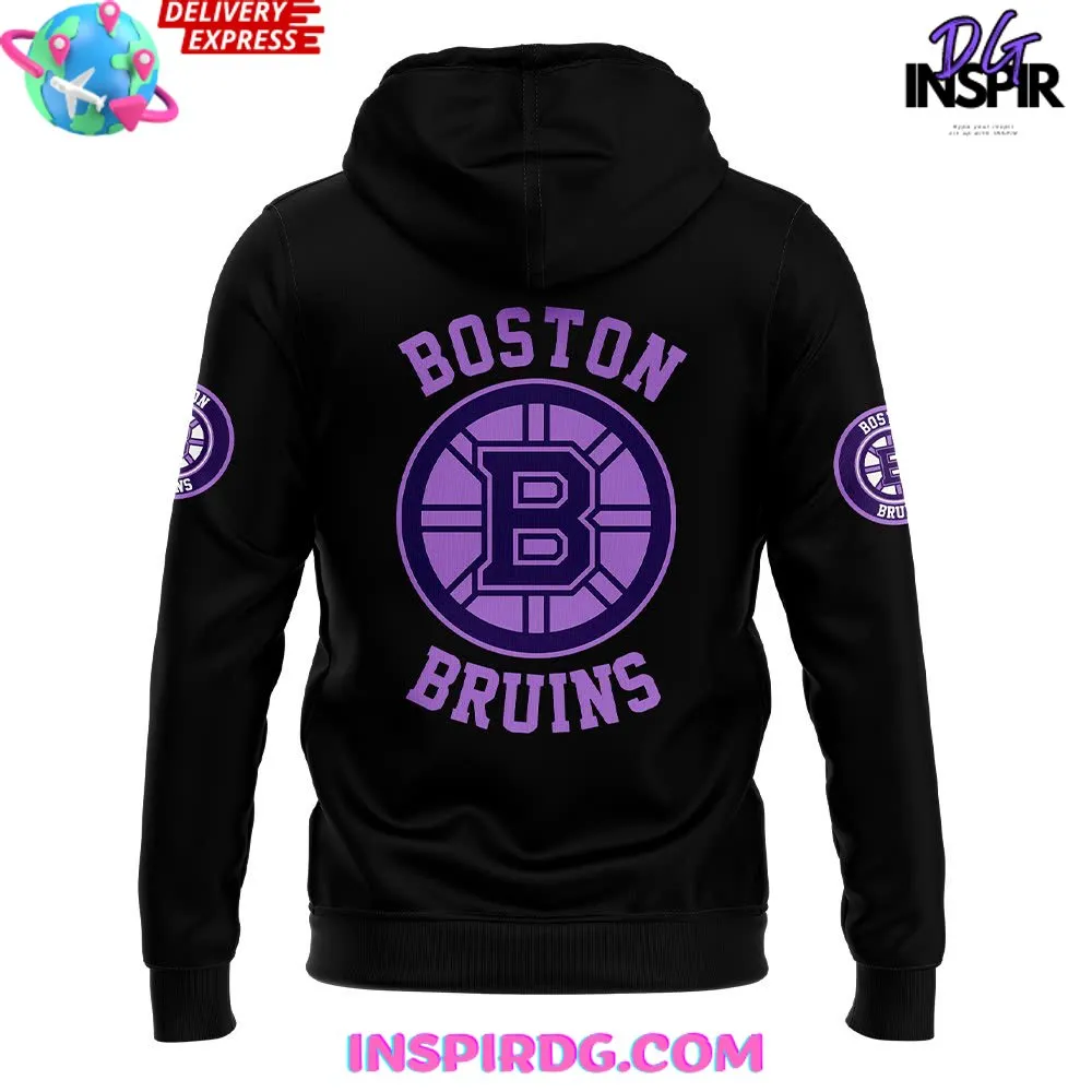 -Boston Bruins x Hockey Fights Cancer 2024 Hoodie
