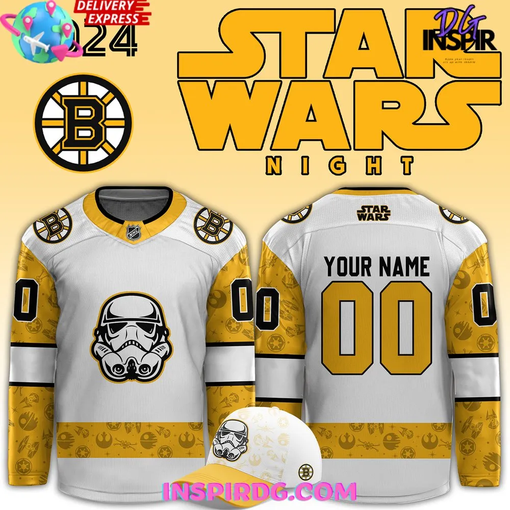 -Boston Bruins x Star Wars Night Custom Hockey Jersey