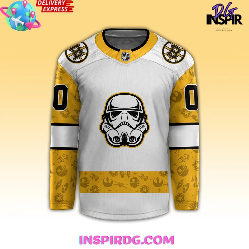 -Boston Bruins x Star Wars Night Custom Hockey Jersey