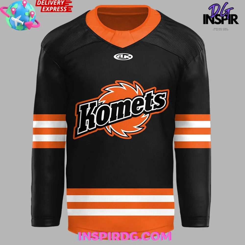 -Fort Wayne Komets 2024 Black Hockey Jersey