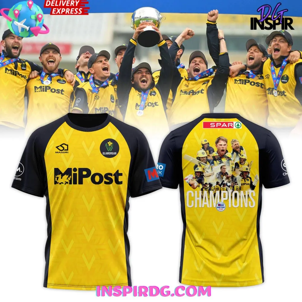 -Glamorgan Cricket Champions One Day Cup 2024 T-Shirt