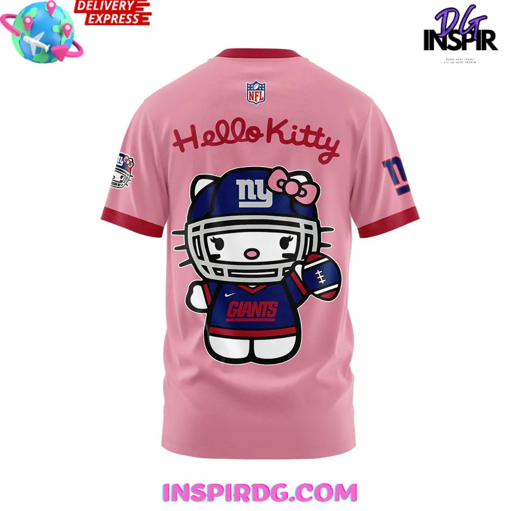 -New York Giants x Hello Kitty Pink T-Shirt