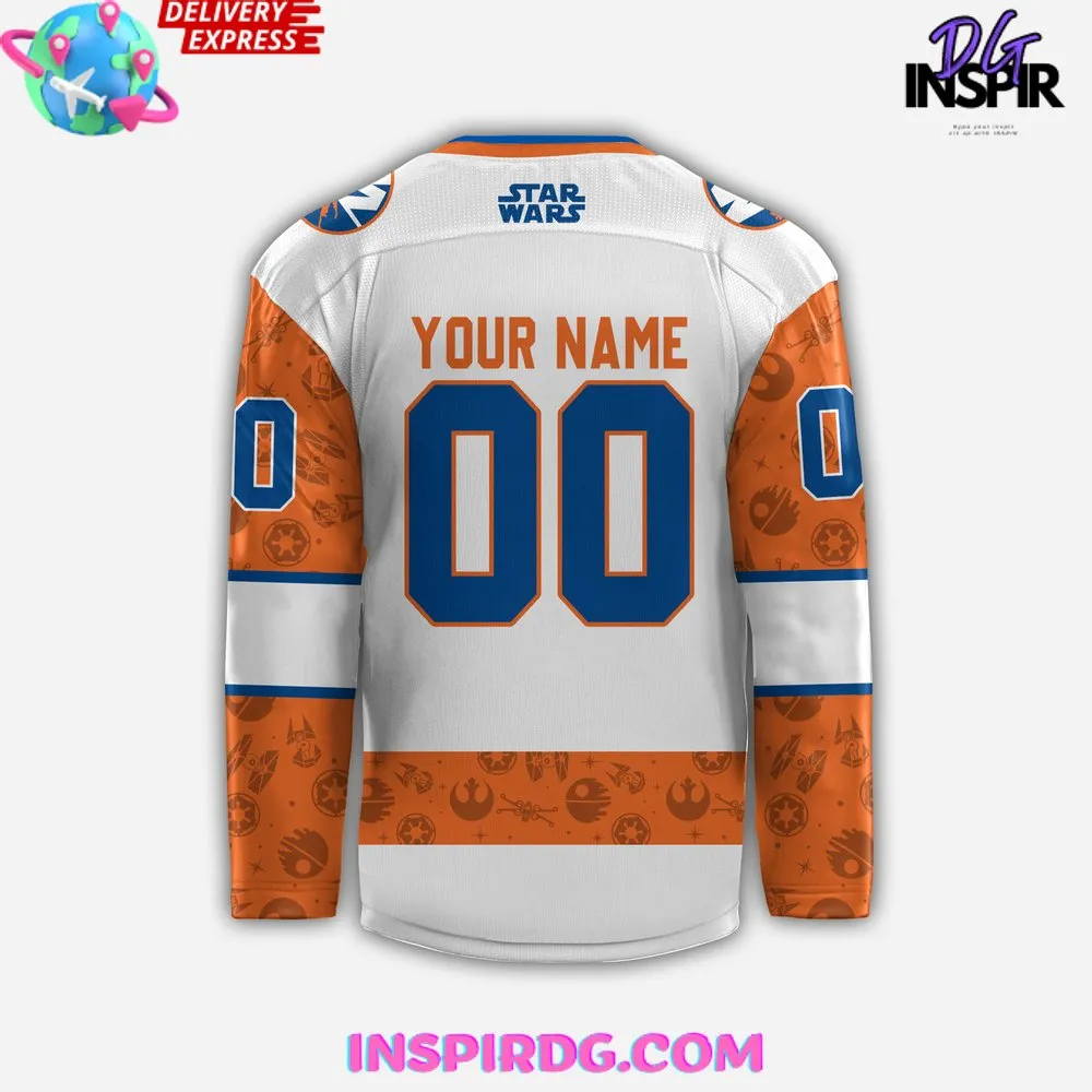 -New York Islanders x Star Wars Night 2024 Custom Hockey Jersey