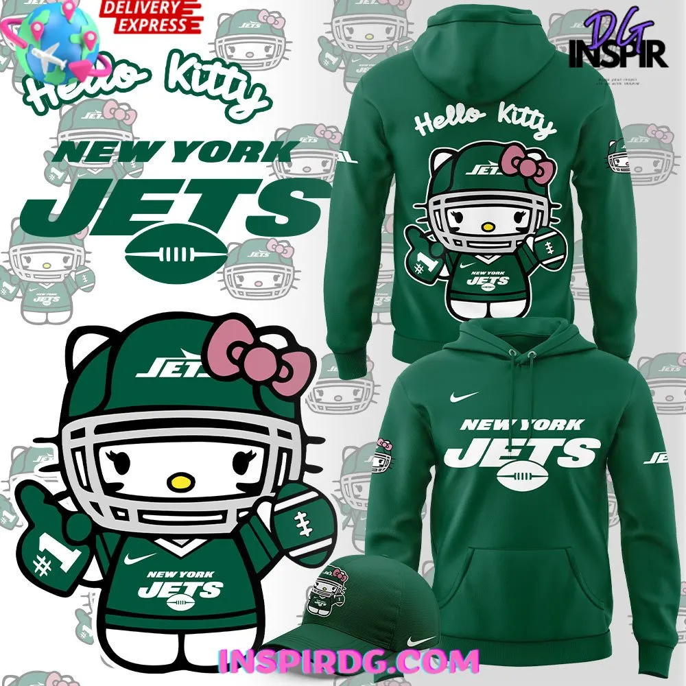 -New York Jets x Hello Kitty 2024 Hoodie