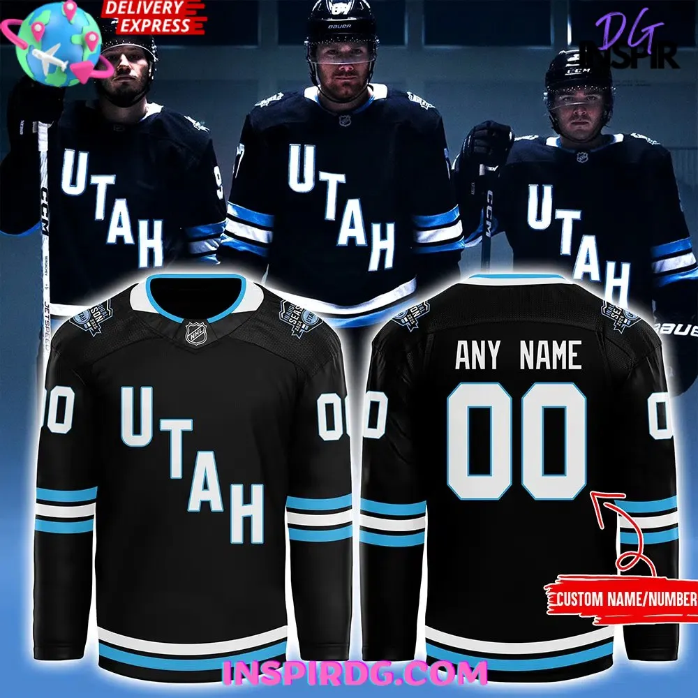 -Utah Hockey Club 2024 Black Hockey Jersey