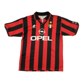 AC Milan Italy Savicevic 10 1995 Original Lotto Home Football Shirt Large
