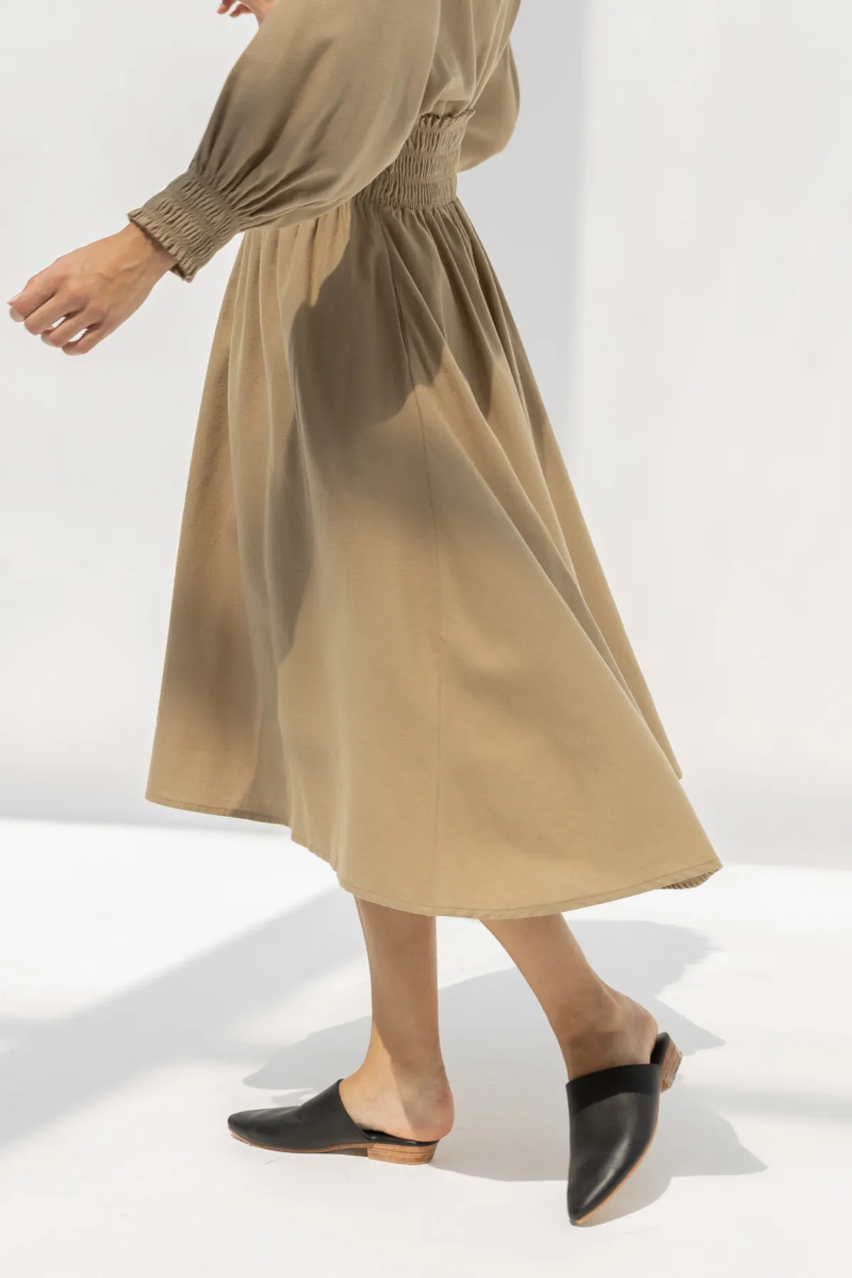 Accordion Skirt - Mocha