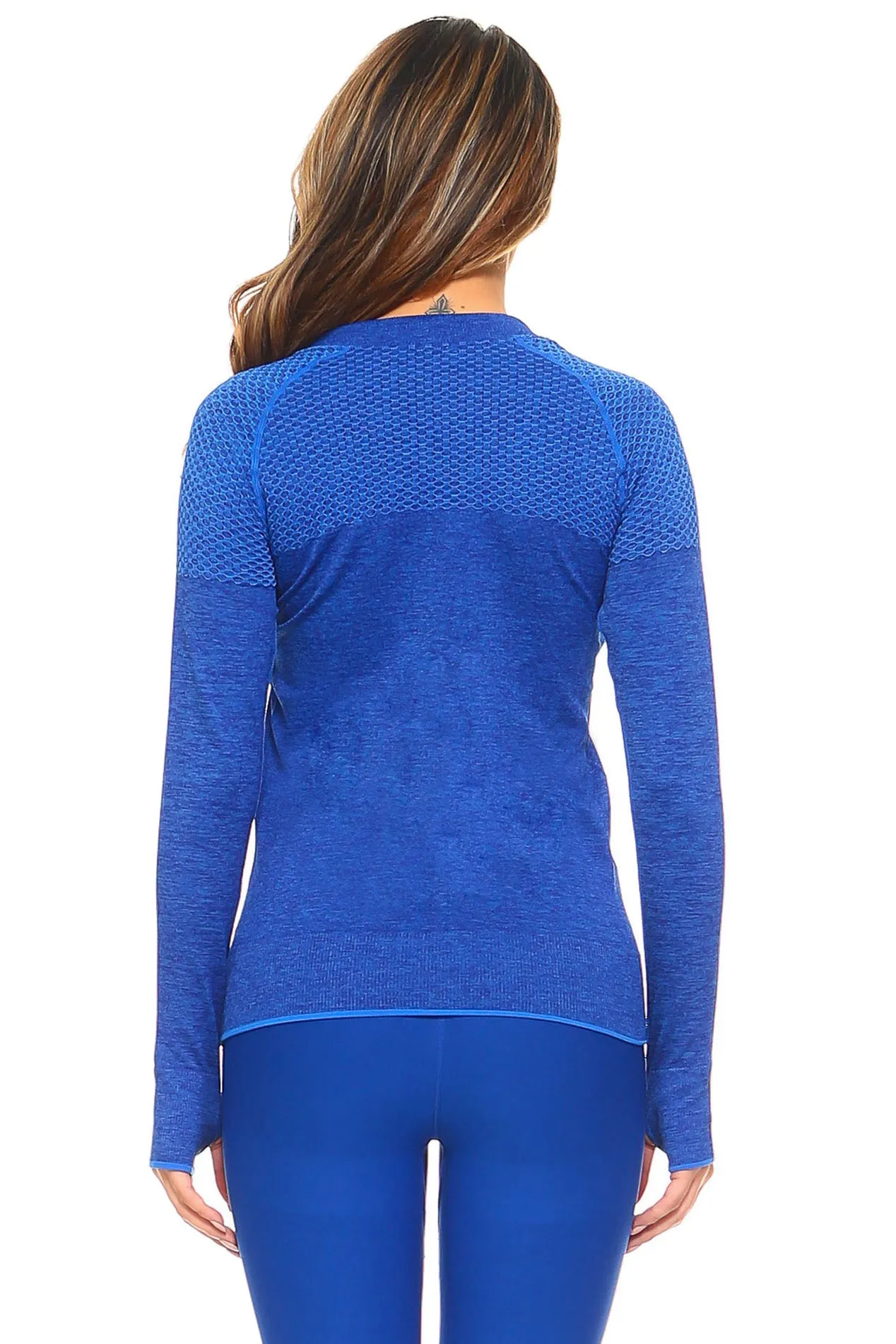 Active Mesh Zip Up Seamless Jacket