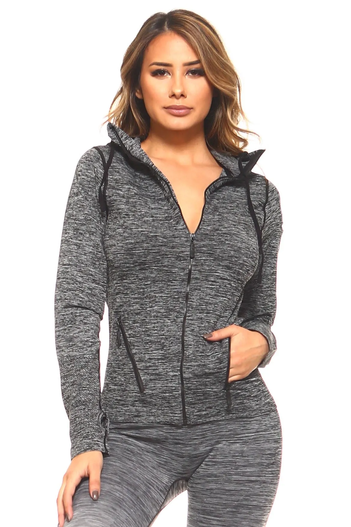 Active Space Dyed Performance Hoodie Jacket