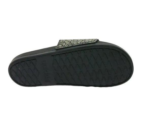 adidas Adilette Comfort Slides women s mules extra padded sandals GZ2914 black/white