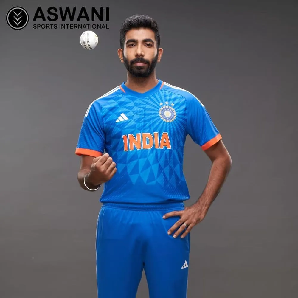 adidas India Match Jersey, Mens T20 Player Edition Cricket Shirt 2023