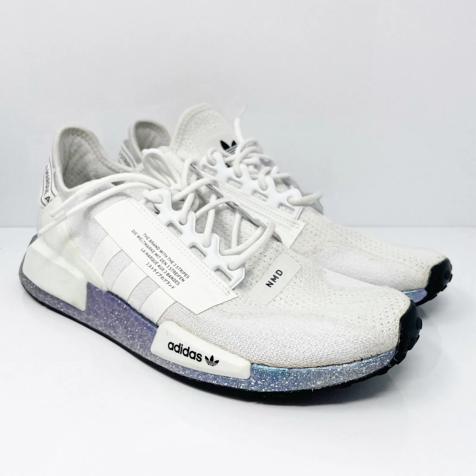 Adidas Mens NMD R1 V2 GX5163 White Running Shoes Sneakers Size 9.5