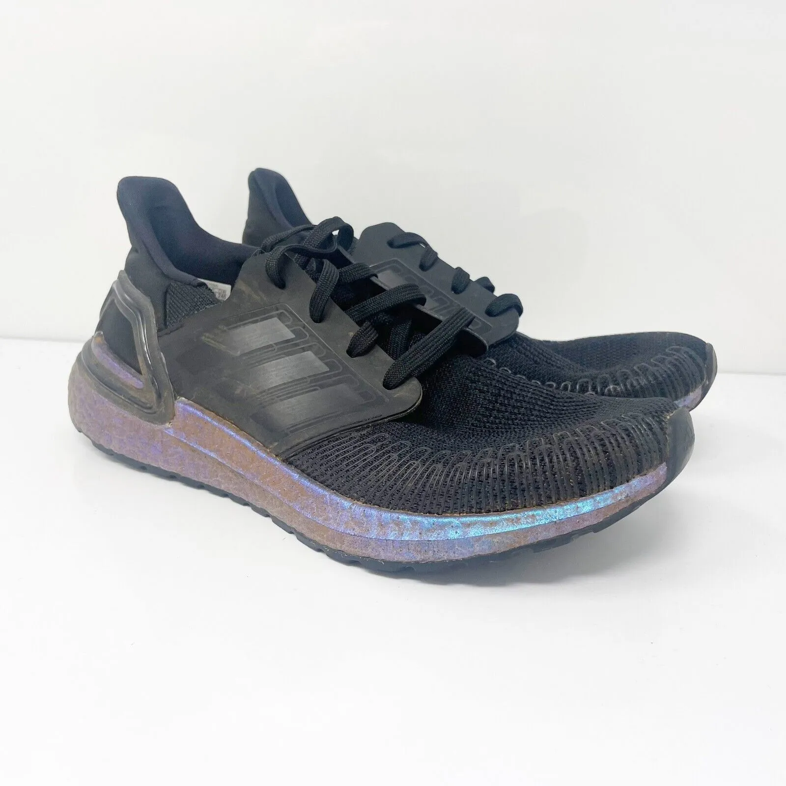 Adidas Mens UltraBoost 20 Black Running Shoes Sneakers Size 6.5