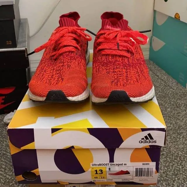 Adidas UltraBOOST Uncaged solar red