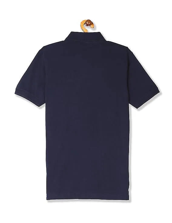 Aeropostale Short Sleeve Solid Polo Shirt