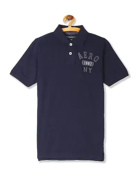 Aeropostale Short Sleeve Solid Polo Shirt