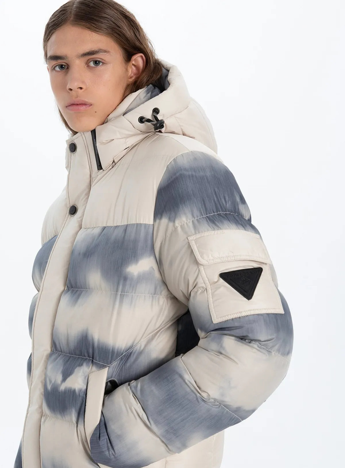 ALLTON| Engineered quilted Puffer printed Jacket||ALLTON|Veste matelassée imprimée à garnissage technique