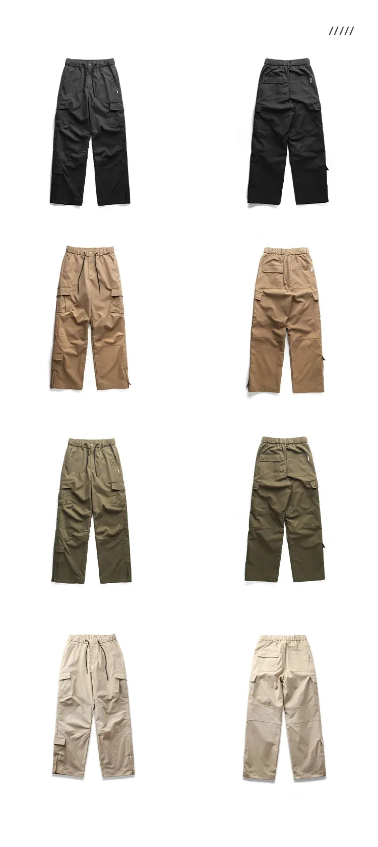 Ankle Zipper Style Cargo Pants