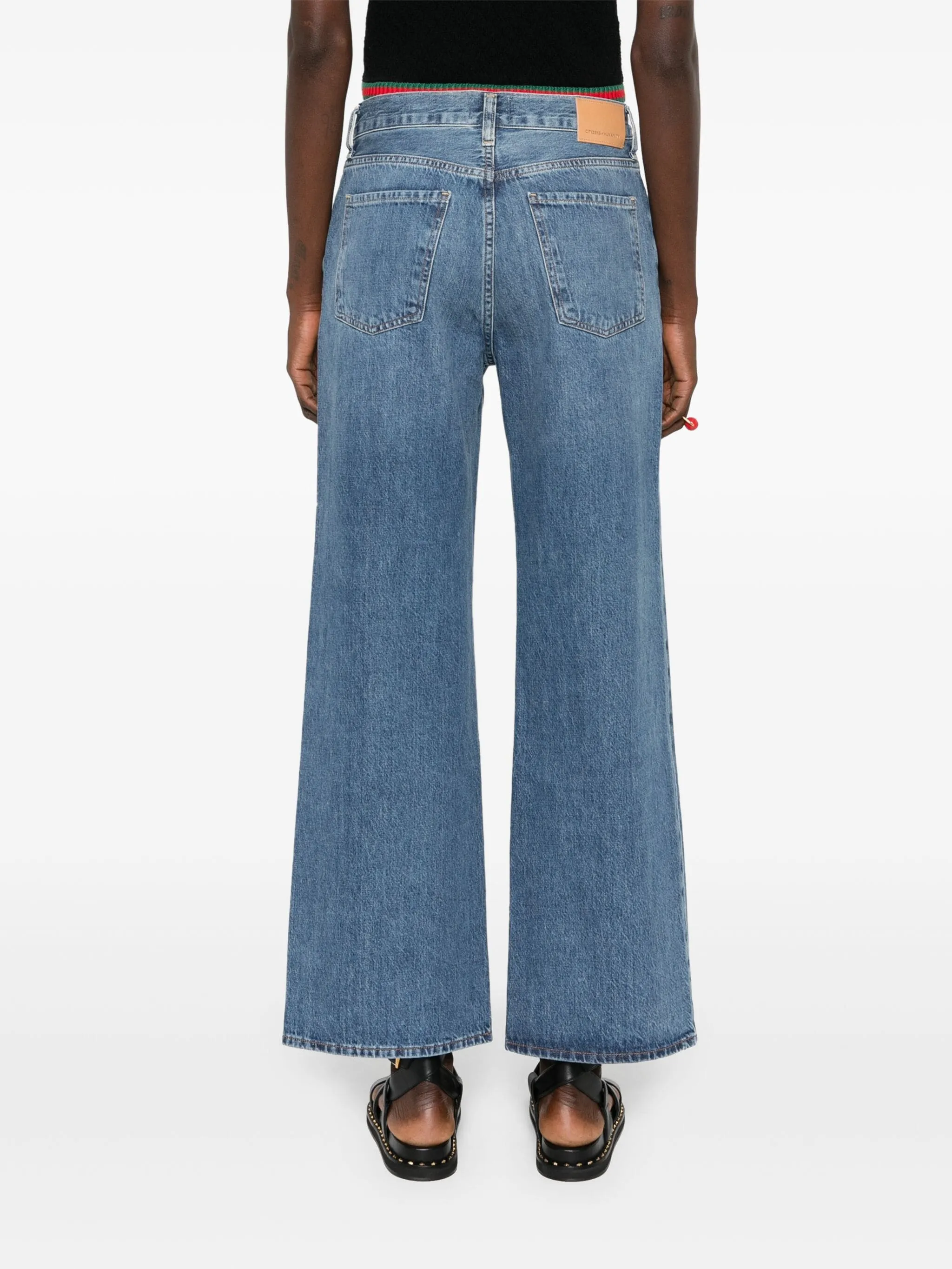 Annina high-rise wide-leg jeans