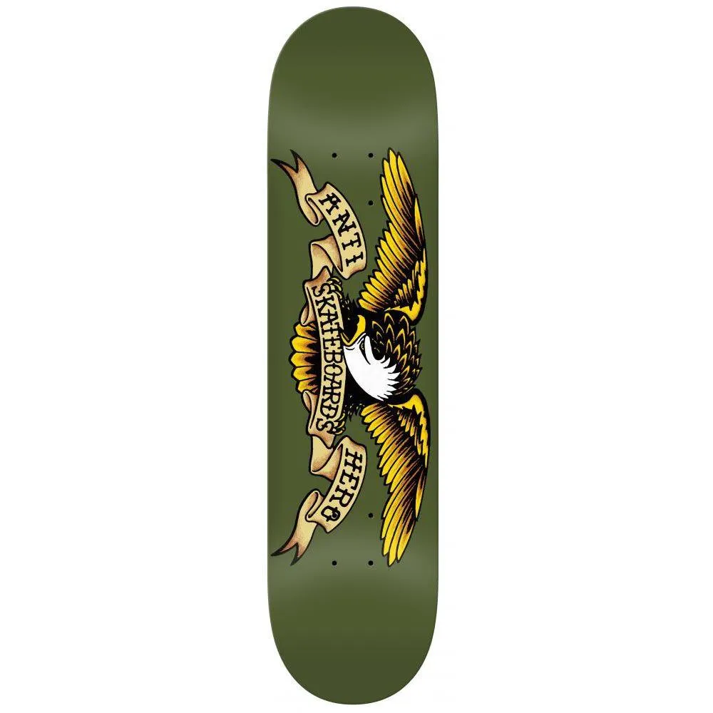 Anti Hero Skateboards Classic Eagle Skateboard Deck Green 8.38