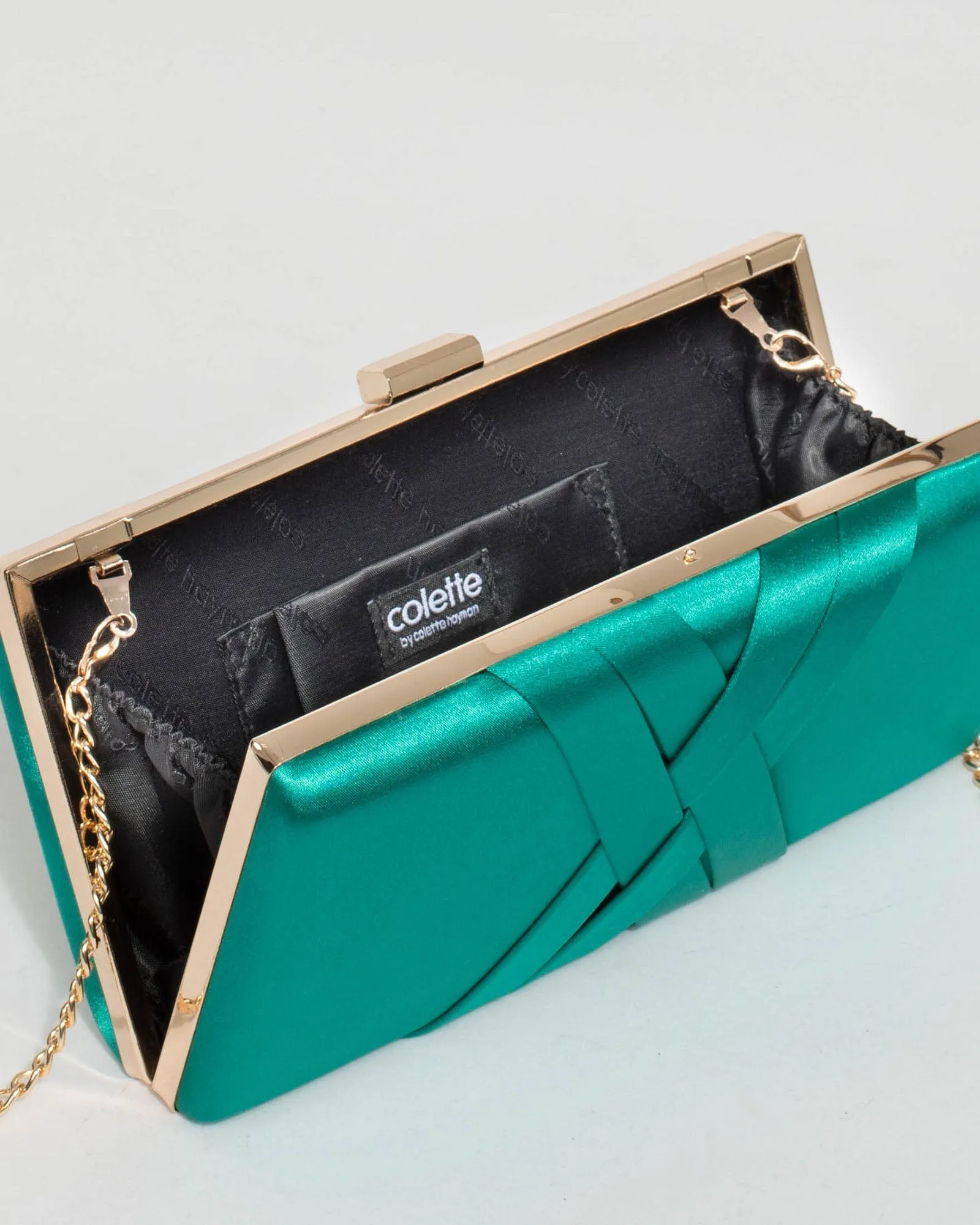 Aqua Melanie Clutch Bag