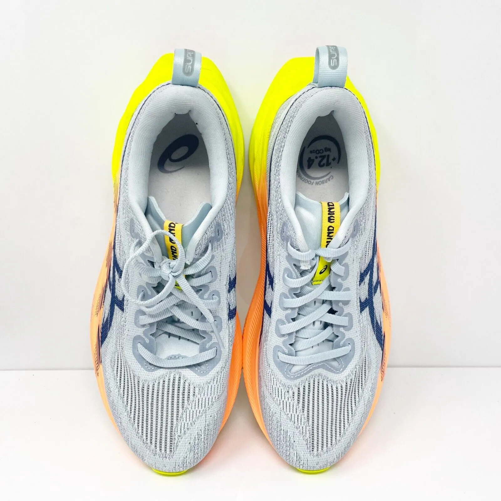 Asics Mens Superblast 2 1013A150 Gray Running Shoes Sneakers Size 6