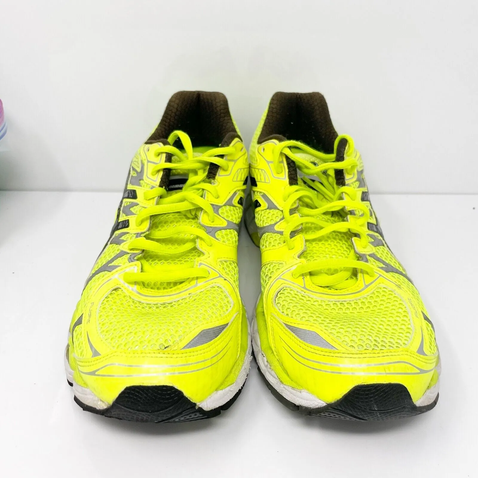 Asics Womens Gel Nimbus 16 T4B9N Yellow Running Shoes Sneakers Size 12