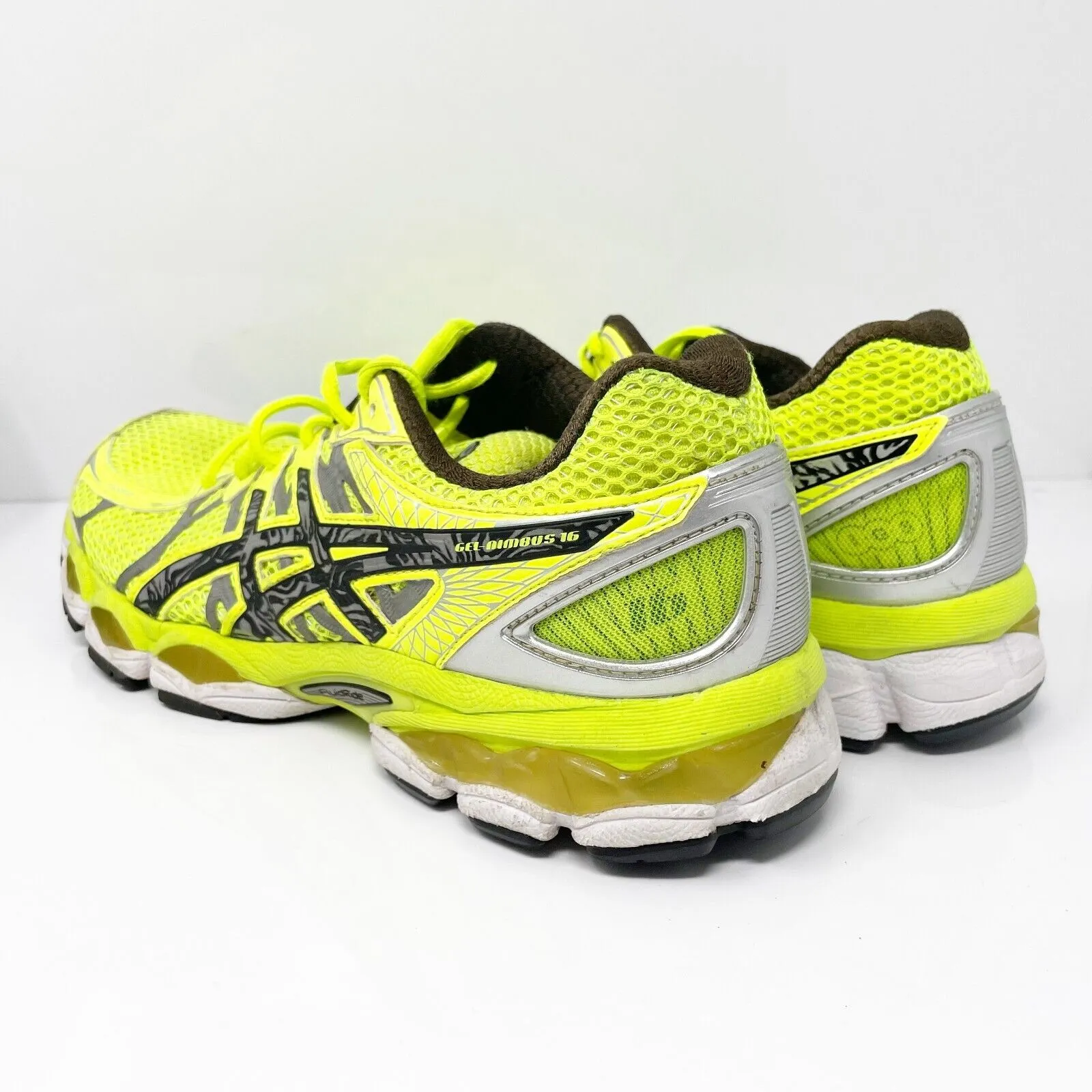 Asics Womens Gel Nimbus 16 T4B9N Yellow Running Shoes Sneakers Size 12