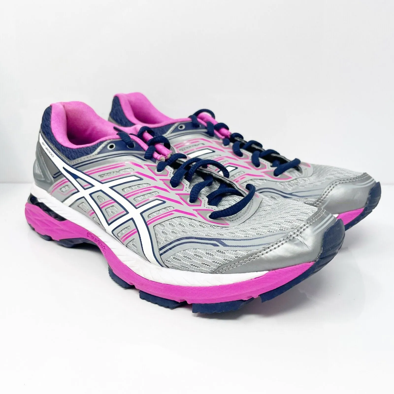 Asics Womens GT 2000 5 T760N Gray Running Shoes Sneakers Size 8.5 2A