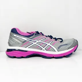 Asics Womens GT 2000 5 T760N Gray Running Shoes Sneakers Size 8.5 2A