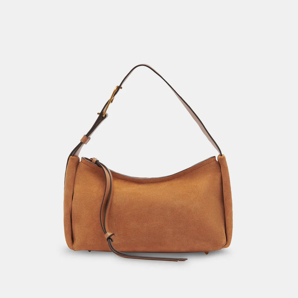 AUDRI SHOULDER BAG RUSTY OAK SUEDE– Dolce Vita 6940976414786