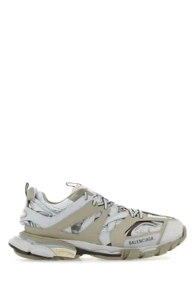 Balenciaga Multicolor Mesh And Rubber Track Sneakers