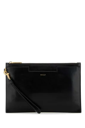Bally Black Leather Clutch