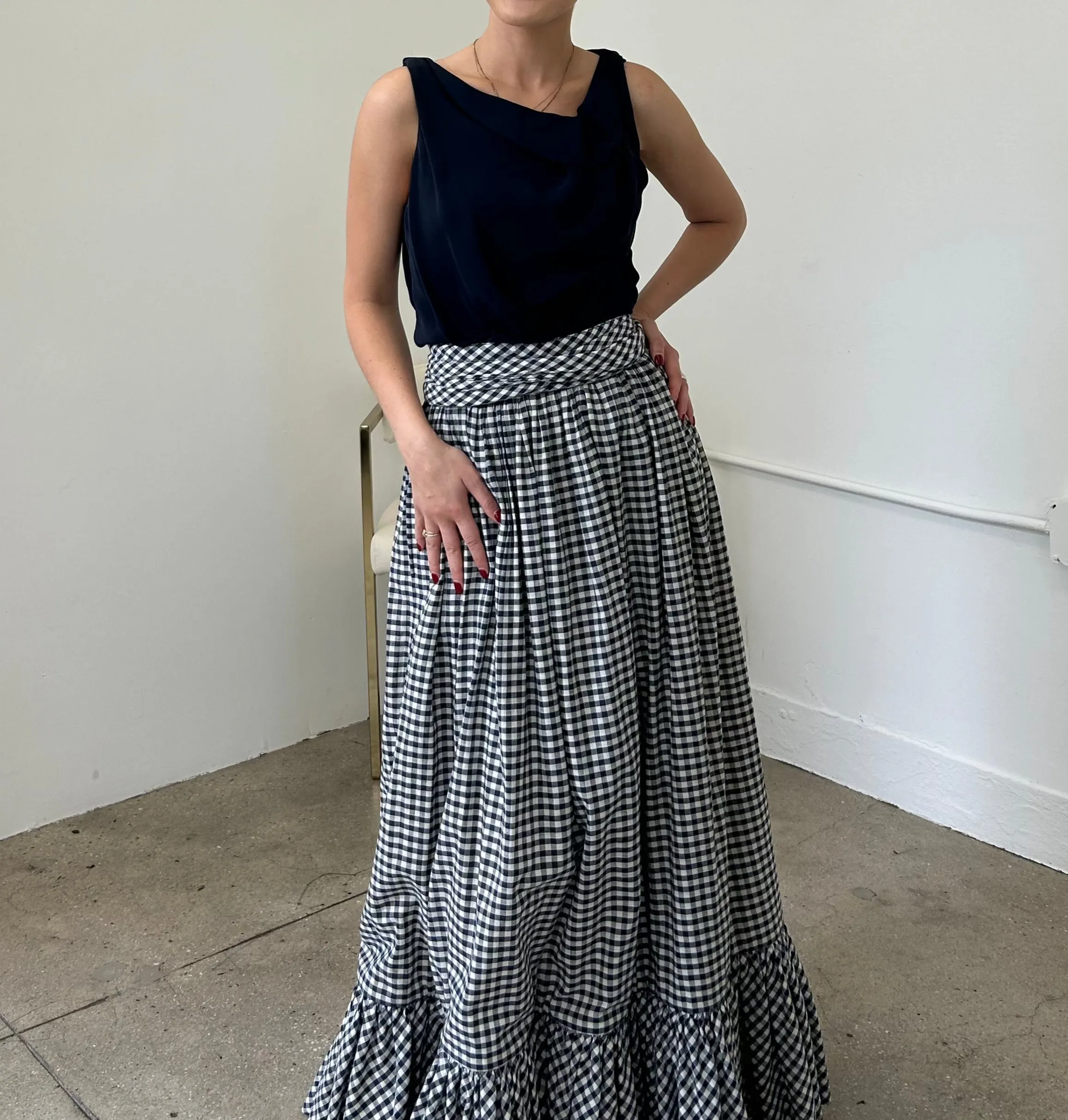 Barbara Walters' Adolfo Skirt