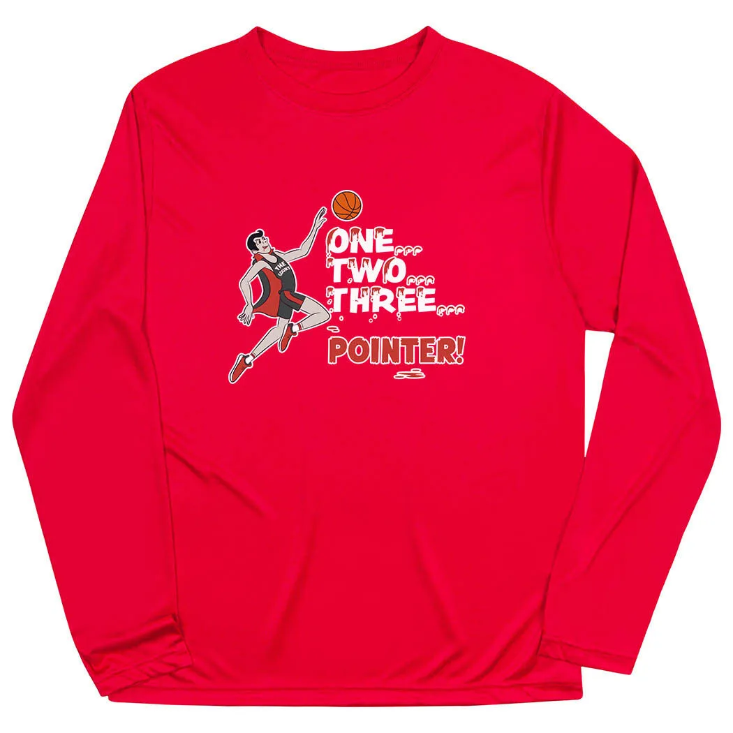 Basketball Long Sleeve Performance Tee - The Count 