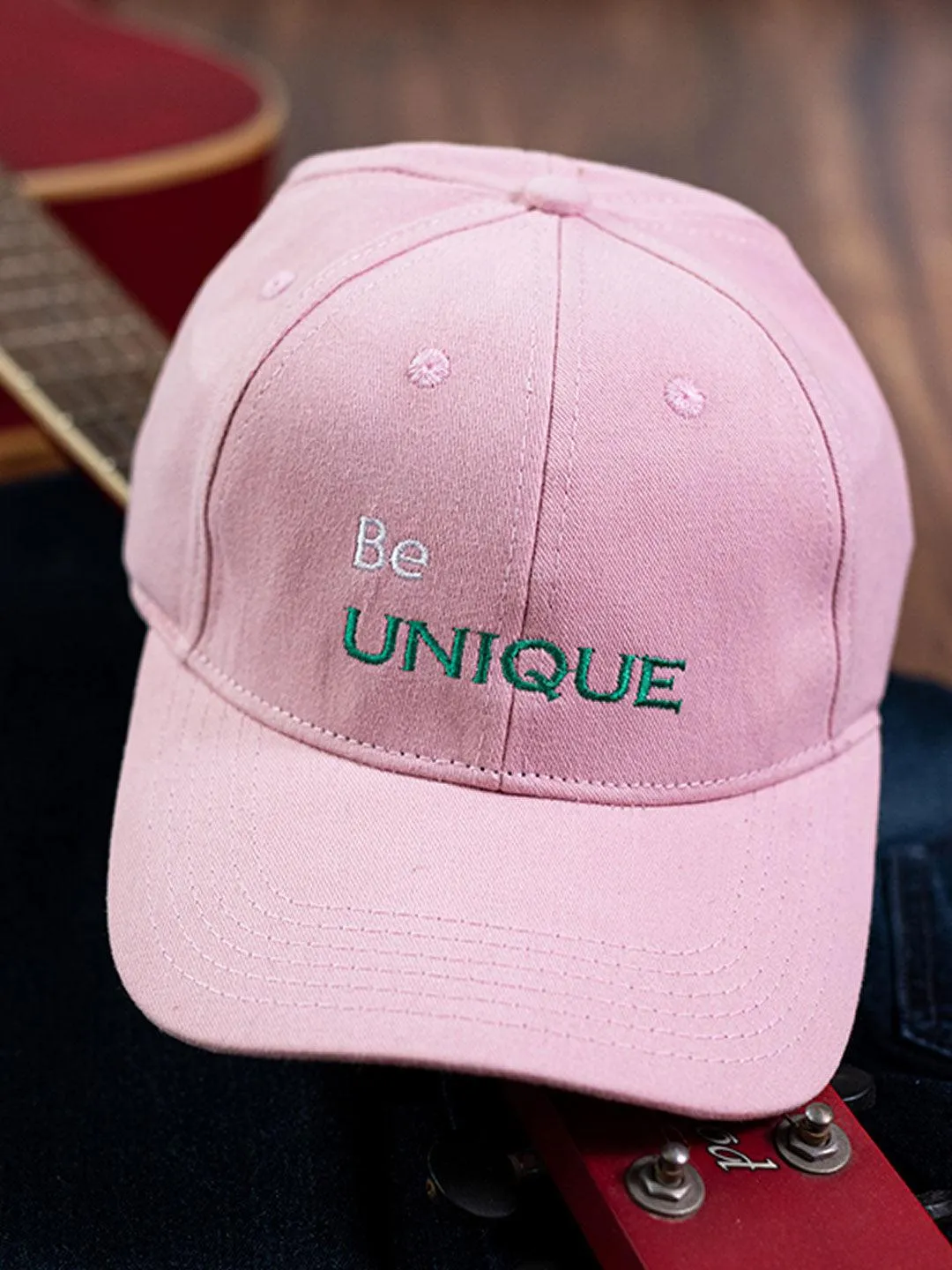 Be Unique Baby Pink Free Size Unisex Baseball Caps