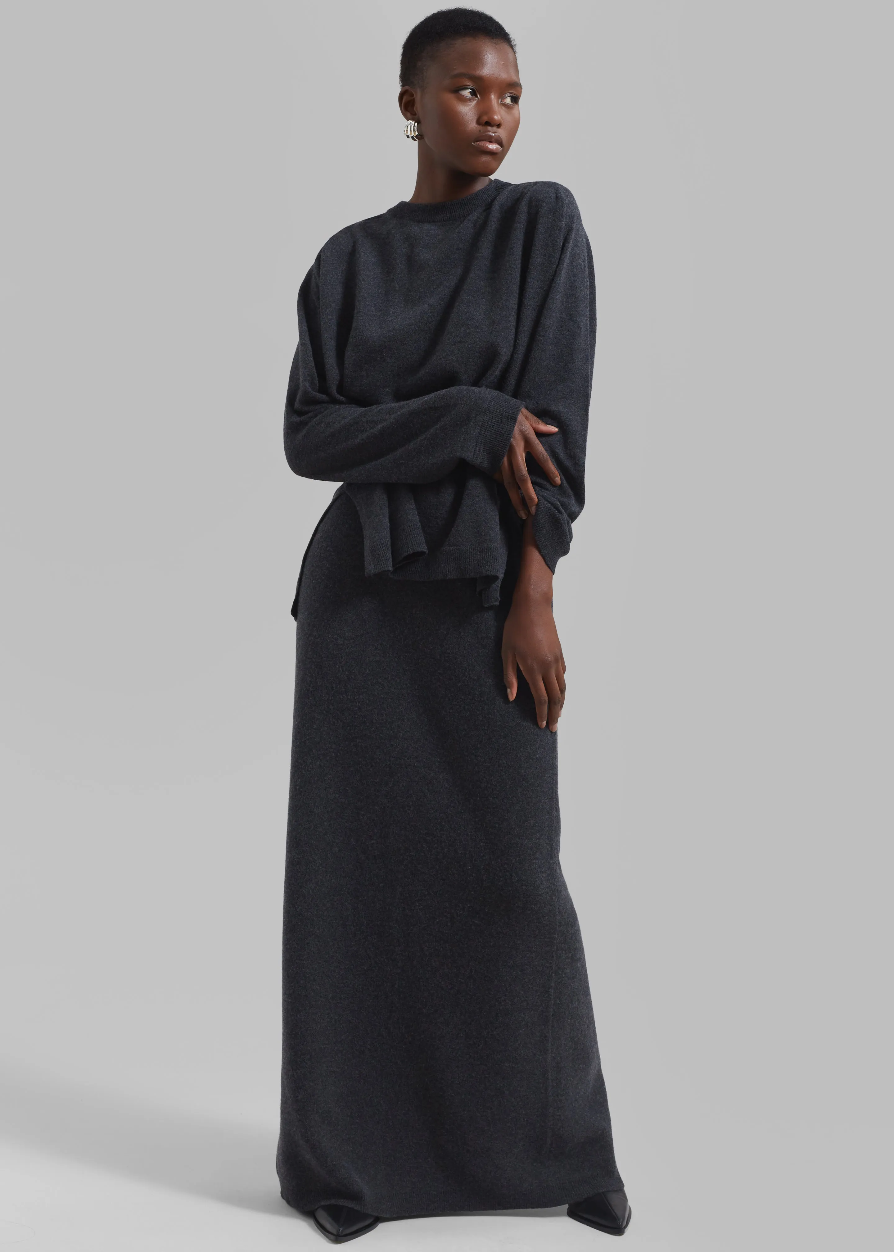 Bellamy Wool Sweater - Charcoal