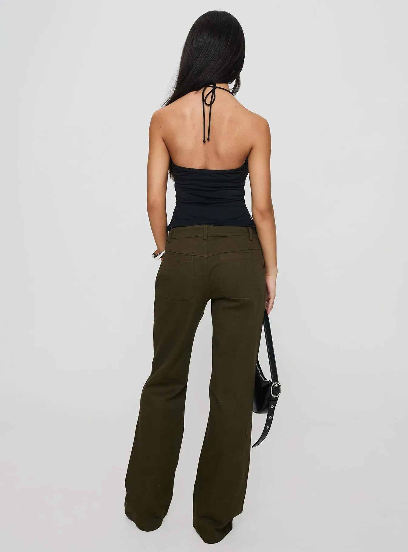 Benicale Low Rise Cargo Pants Olive