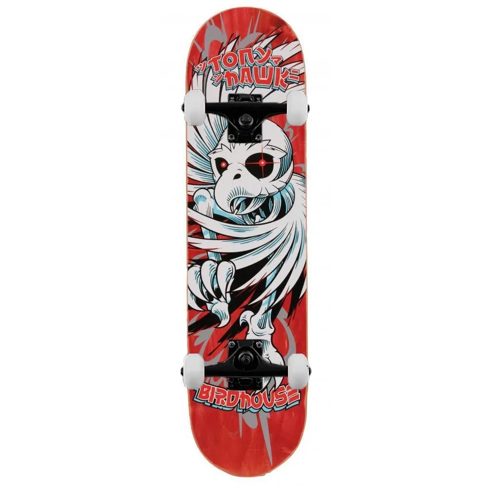 Birdhouse Pro Hawk Spiral Complete Skateboard Red 8