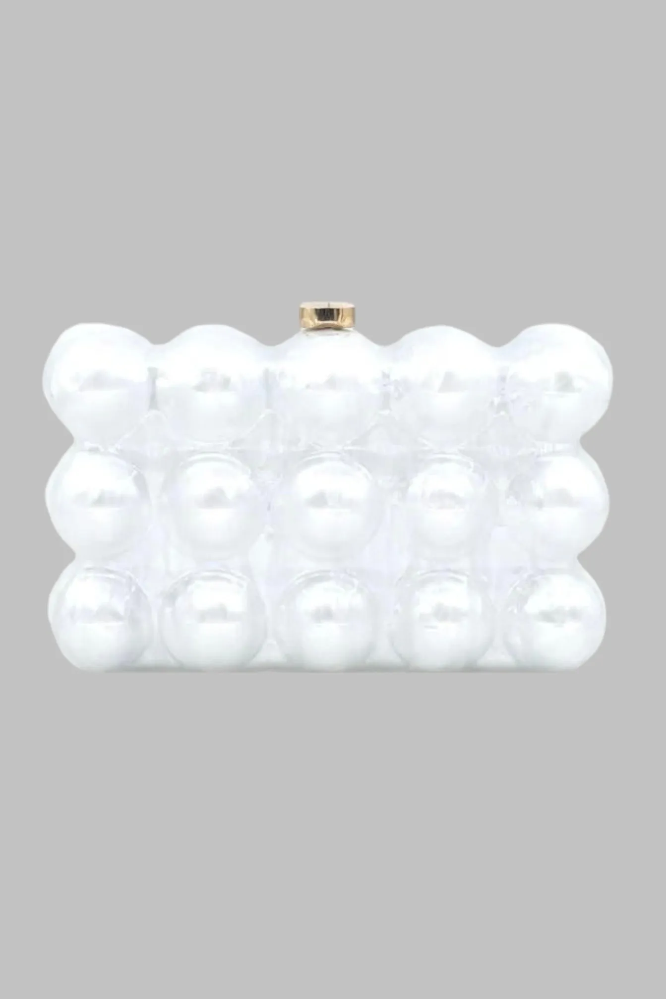 Birdie Acrylic Bubble Clutch