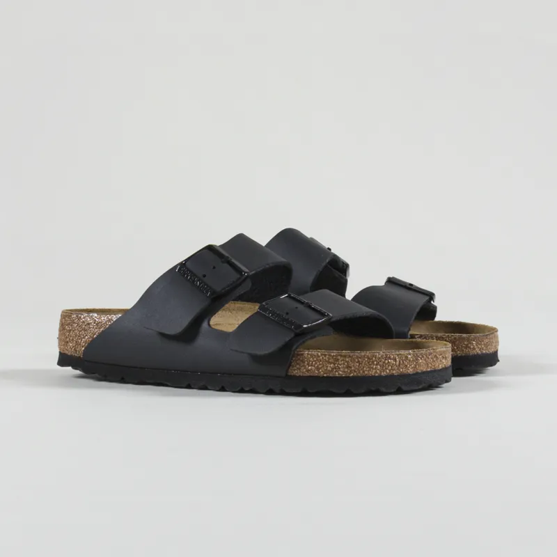 Birkenstock Womens Arizona Birko-Flor Regular Fit Sandals Black