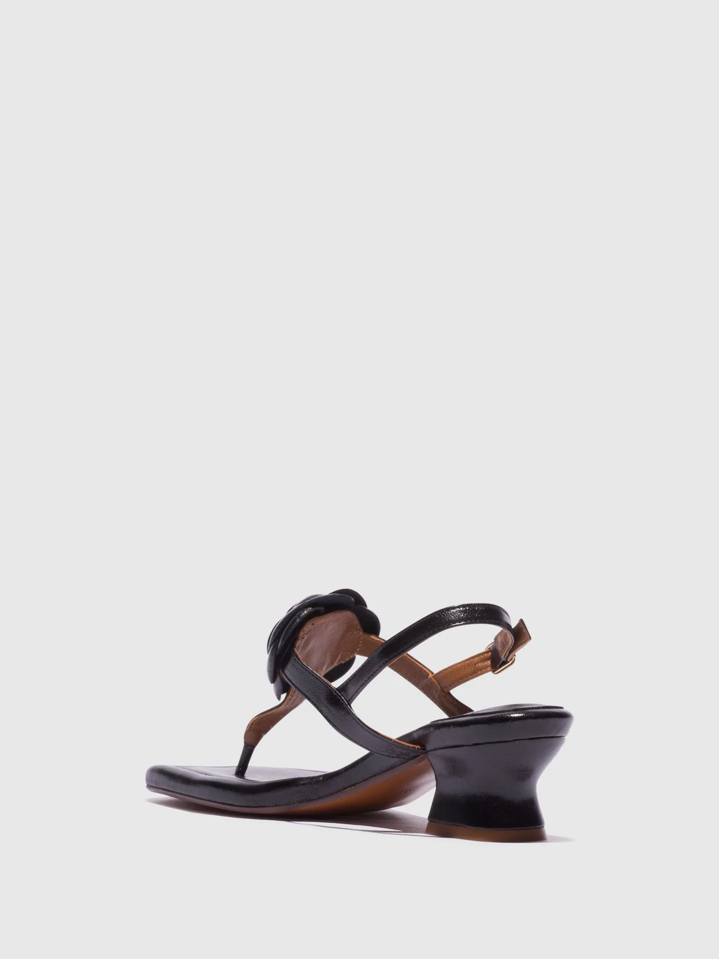 Black Ankle Strap Sandals