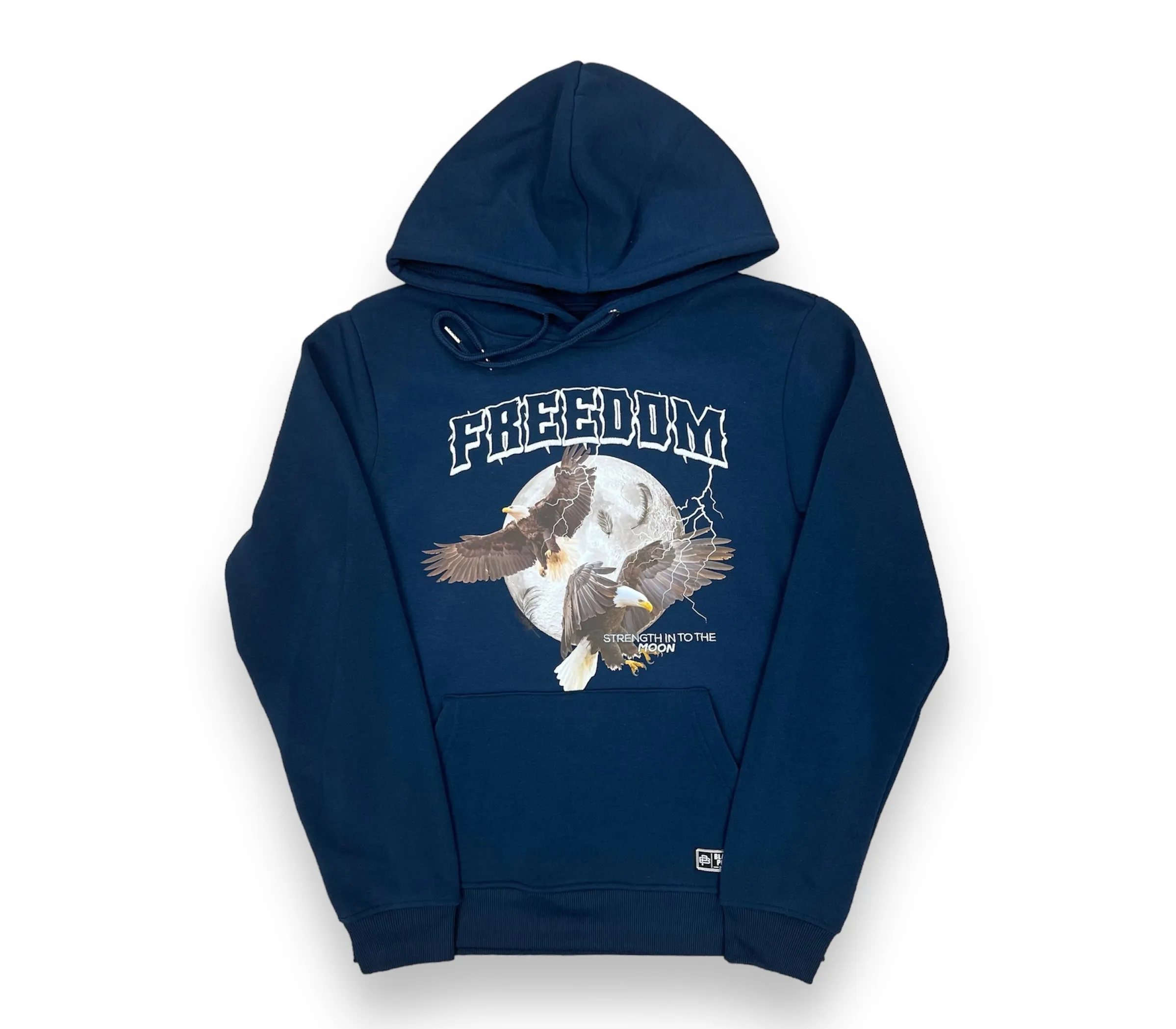 Black Pike Freedom Navy Fleece Hoodie