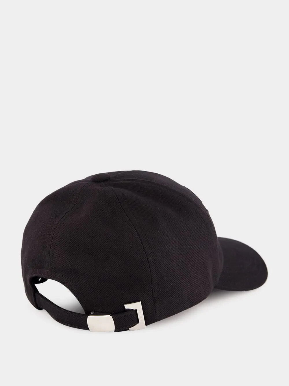 Black Signature Embroidered Baseball Cap