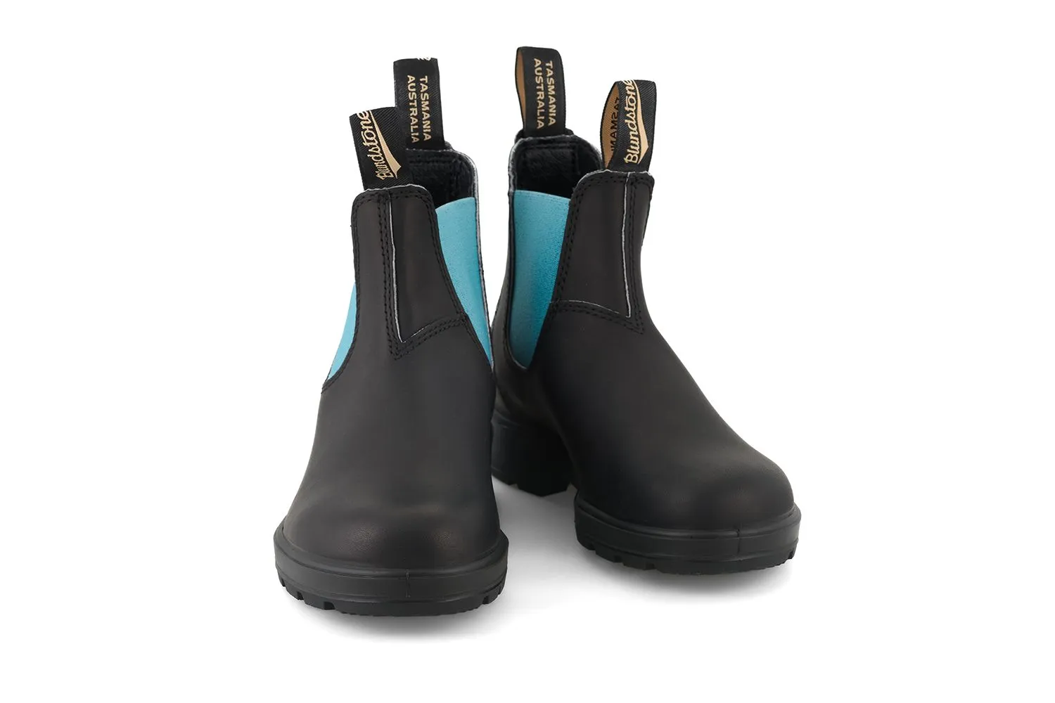 Blundstone - 2207 Black & Teal Leather Chelsea Boots