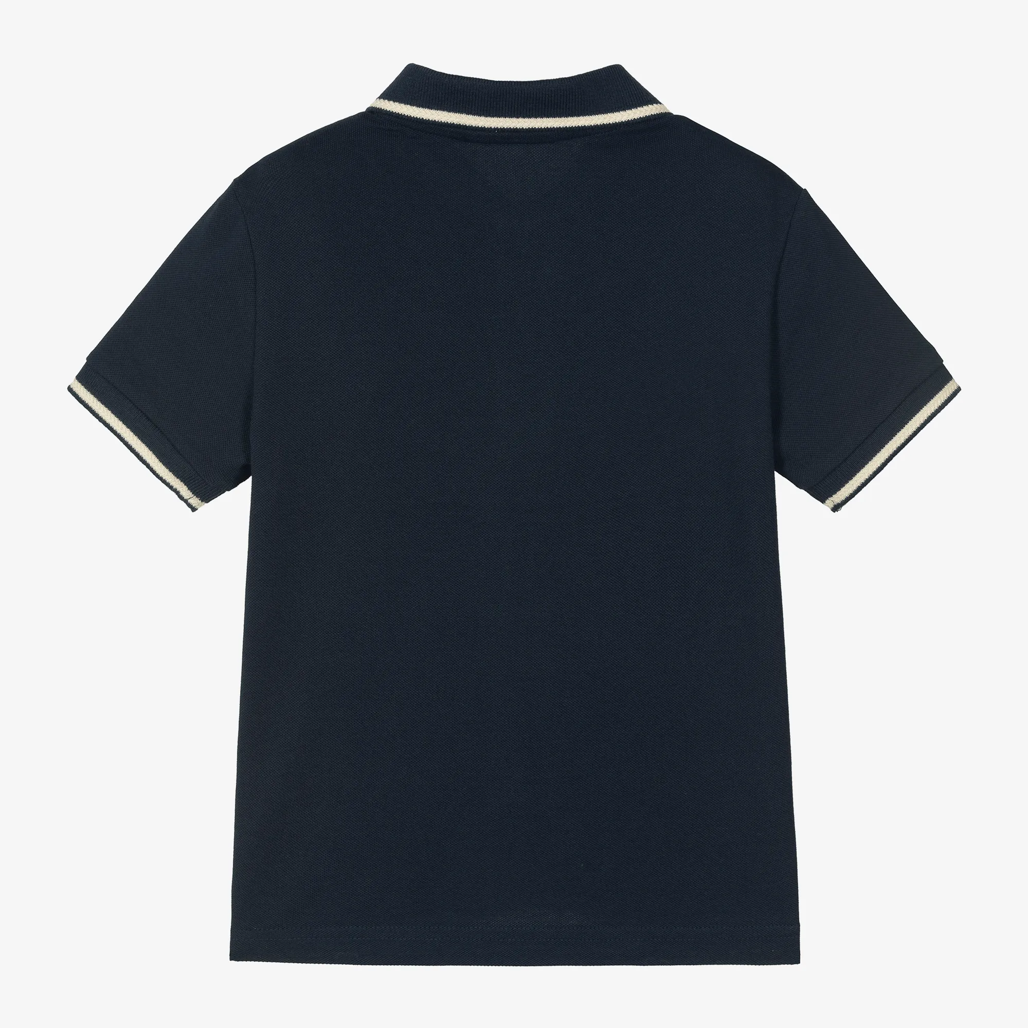 Boys Navy Blue Cotton Polo Shirt