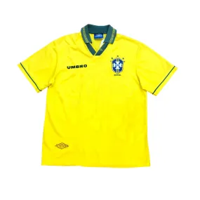 Brazil Home Football Shirt 1994/1995 Umbro Medium