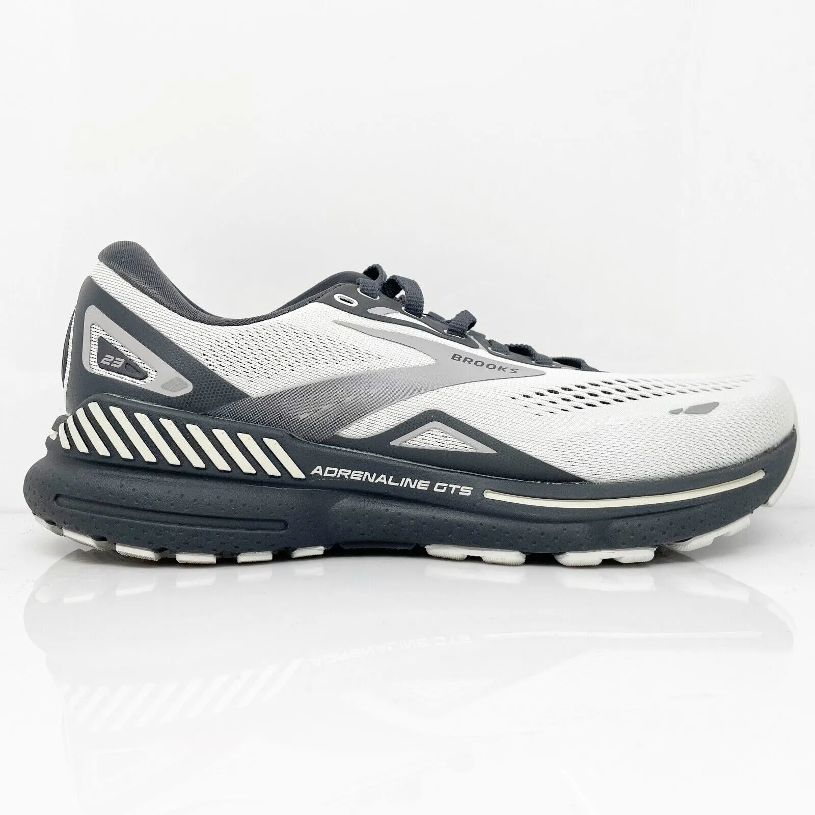 Brooks Mens Adrenaline GTS 23 1103911D065 Gray Running Shoes Sneakers Size 7D