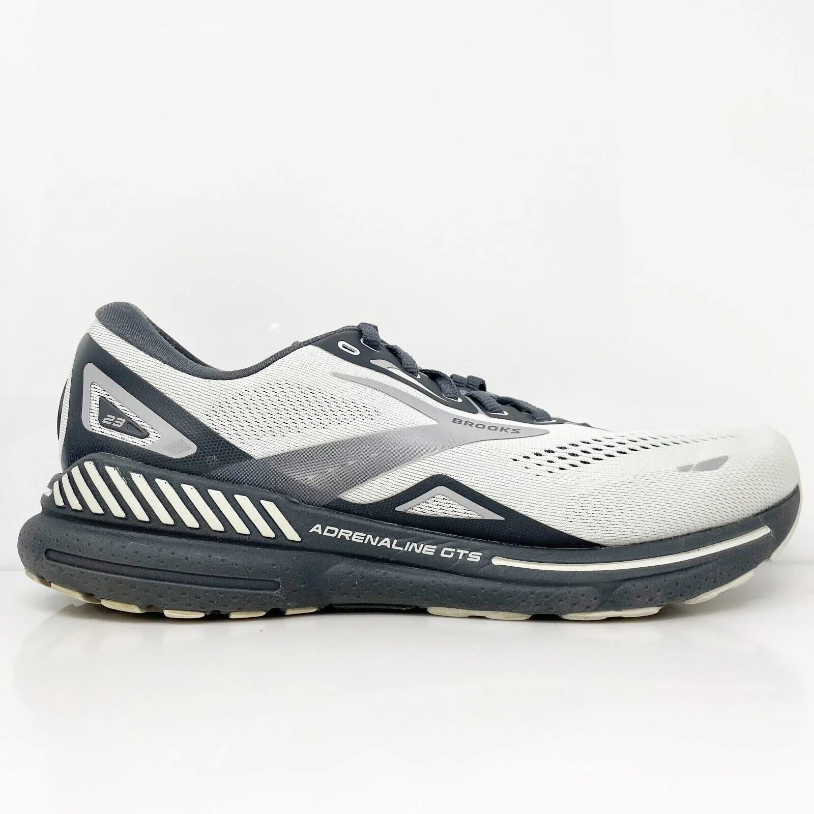 Brooks Mens Adrenaline GTS 23 1103912E065 Gray Running Shoes Sneakers Size 10 2E